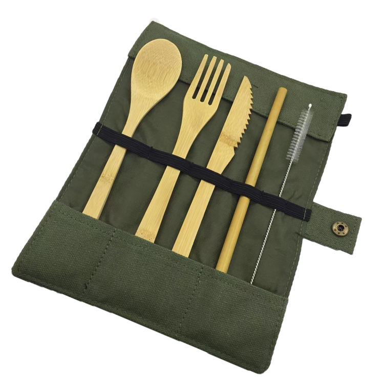 Green Cutlery Set