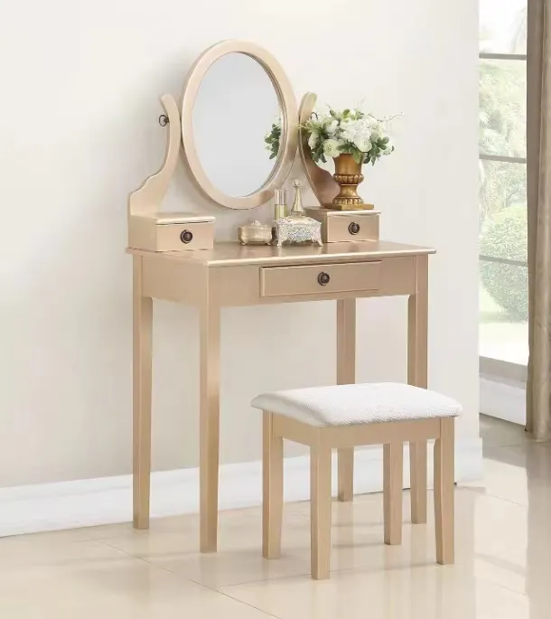 Vaidade da composição do estilo europeu da parte alta com espelho Dressing Table Dresser Desk para o quarto com espelho