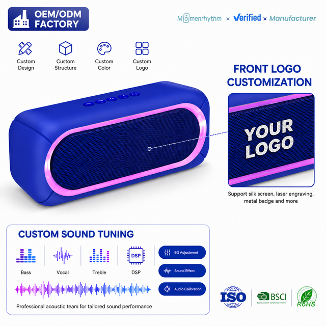 Portable Mini Blue Tooth Speaker with Subwoofer USB AUX DC Powered Clear Sound Outdoor Parties Tunein Wi-Fi Music Compatible