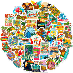 50Pcs New Hawaii Summer Beach Party Graffiti <strong>Stickers</strong> for Gift Laptop Car Bottle Waterproof Vinyl Aloha <strong>Surf</strong> <strong>Sticker</strong> - Product Image 2