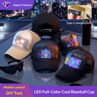 Casquette de baseball LED Bluetooth lumineuse pour femmes et hommes, en coton réglable, idéale pour fêtes, concerts, anniversaires, événements, style snapback