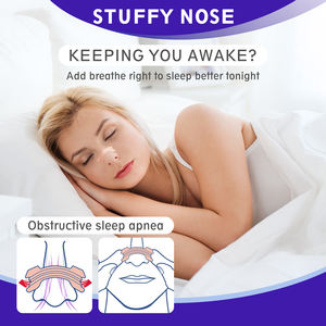 Bande nasale personnalisée de marque privée Patch nasal Bande nasale respiratoire pour respirer le sommeil améliore facilement la respiration pendant le sommeil - Product Image 2