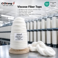 3D*102mm Viscose Fiber Tops 2.78dtex 3DX88mm Semi-Dull Bright Variable Length Yarn Spinning Staple Fiber Weaving Raw Flame