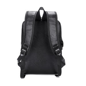 Sac à dos pour ordinateur portable de luxe unisexe en gros 2025, en cuir PU imperméable, doublure en polyester, fermeture éclair, capacité personnalisable - Product Image 5