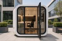 Bureau de jardin préfabriqué prêt à l'emploi, mini-bureau de jardin, cabine de jardin modulaire, pièce de jardin modulaire
