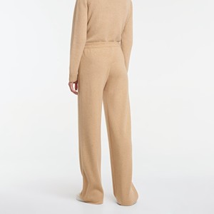 <span class=keywords><strong>Pantaloni</strong></span> da <span class=keywords><strong>Donna</strong></span> in Cashmere e <span class=keywords><strong>Lana</strong></span> Lavorati a Maglia di Lusso per l'Inverno - Product Image 2