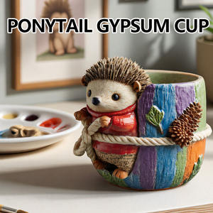 3D Animal maceta jarrón molde <span class=keywords><strong>de</strong></span> silicona para Resina <span class=keywords><strong>yeso</strong></span> hormigón cemento arcilla suculentas maceta molde resina epoxi Kit para DIY - Product Image 4
