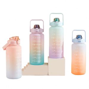 Bouteille d'eau de sport en plastique Tritan SK PC sans BPA, personnalisable avec logo, 64oz (2000ml) / 2 litres, pour la vente en gros - Product Image 1
