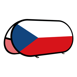 Banner Ovalado Plegable de Tela Tejida por Sublimación para Publicidad Exterior y Promoción en Carpas al Aire Libre, Republika Checa - Product Image 1