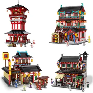 XINGBAO-bloques de construcción de Arquitectura de la calle de la ciudad, juguetes MOC, 2020