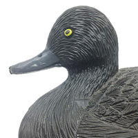Moule en mousse plastique EVA à moitié flottant blanc pour le mouvement électrique, leurre de canard en bois de colvert pour la vente de chasse