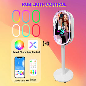 Photomaton ovale rond Love 21,5 pouces <span class=keywords><strong>avec</strong></span> appareil <span class=keywords><strong>photo</strong></span> reflex numérique, miroir magique <span class=keywords><strong>avec</strong></span> logiciel - Product Image 6