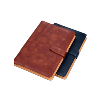 Cuaderno de Cuero PU Suave al Tacto, Cuaderno de Negocios A5 de Lujo Personalizado, Cuaderno con Cubierta de Cuero PU Suave A5