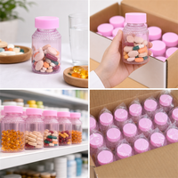 Bouteille d'emballage alimentaire en PET scellée de 150 ml pour capsules de suppléments, huile de poisson, comprimés de vitamines