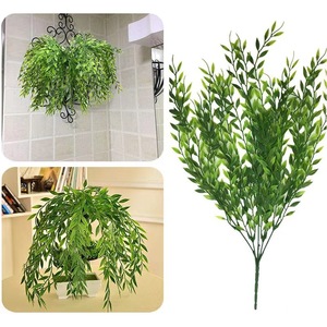 Guirnaldas de Hojas de Sauce Artificiales de 90 cm de Largo, Plástico Verde para Decoración del Hogar y Bodas - Product Image 2