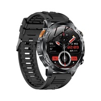 AK87 Reloj inteligente para exteriores Pantalla HD de 1,7 "100 + Modos deportivos BT Call Fitness Tracker IP68 a prueba de agua con linterna LED