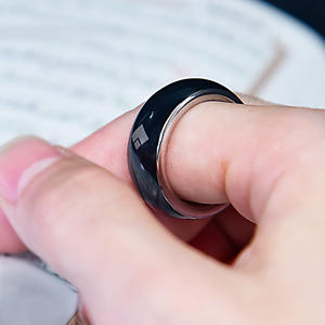 Anillo de Zikr de Acero Inoxidable QB708 con Logotipo Personalizado, Contador de Tasbih con Vibración, Regalo Musulmán, Anillo Tasbeeh Islámico - Product Image 2