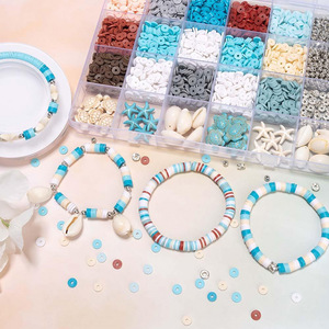 Kit de Fabricación de Joyas con Temática Oceánica, 2630 Piezas, Cuentas de Cerámica, Tortuga, Estrella de Mar, Suministros para Manualidades, para Pulseras Hechas a Mano - Product Image 3