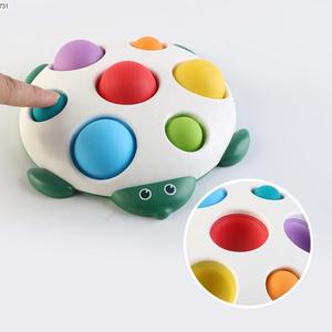 Silicone sensoriel Fidget jouet dessin animé <span class=keywords><strong>tortue</strong></span> coloré Cognition apprentissage éducatif Montessori jouets pour les tout-petits - Product Image 2