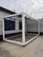 Structure en acier préfabriquée modulaire, respirante, petite, DIY, cabane de plage portable, bungalow, kit de maison conteneur en kit
