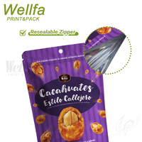 Op maat gemaakte pinda's Mylar zakjes, voedselveilige notenverpakking, hersluitbare ritssluiting, staande pouch, cashewnoten, gedroogd fruit, amandel, walnoot, Doypack