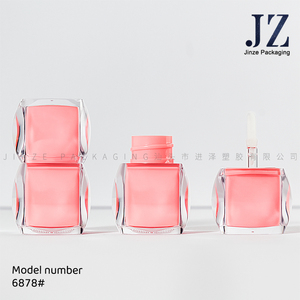 Jinze Hersteller Großhandel Eisform Quadrat Lip gloss Tubes klare Lip gloss <span class=keywords><strong>Tube</strong></span> mit Zauberstab Containers Tubes - Product Image 5