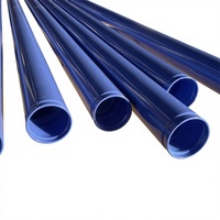 Tubería de Acero ERW ASTM A53 Popular con Recubrimiento Epóxico Azul Personalizado para Sistemas de Drenaje, Tubería de Acero al Carbono de 6 m