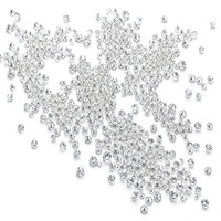 Diamantes Redondos Brillantes Cultivados en Laboratorio de 3.1-3.5mm, Corte Excelente, Precio al por Mayor, para Fabricación de Joyería