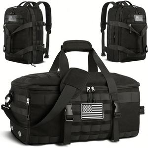 Large Capacity Oxford Material US Flag Patch Rainproof Travel Bag Customized Mountaineering Fitness Multi-function <b>Backpack</b> Bag - Product Image 1