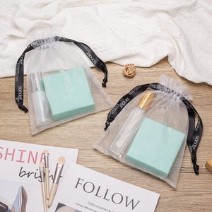Bolsas de regalo para joyería, cinta de organza, venta al por mayor, grandes joyas de lujo personalizadas, bolsa de organza, bolsa con cordón y logotipo - Product Image 3