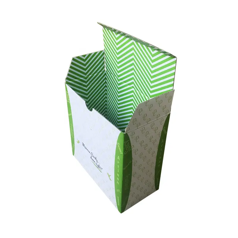 Approvisionnement d'usine des deux côtés imprimant une boîte de bonbons d'emballage doux en papier ondulé personnalisé