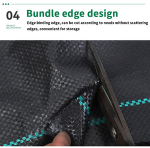 Tapis de contrôle des mauvaises herbes pour serre Couverture de sol <span class=keywords><strong>en</strong></span> tissu Épingles anti-tissé Non barrière Rouleaux de paysage vert blanc pour l'agriculture - Product Image 3