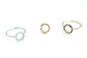 แหวนเพชรไข่มุกสีขาว Brilliant02 ทอง 14K เครื่องประดับคุณภาพสูง ขายส่ง ผู้ผลิตตามสั่งสำหรับผู้หญิง รับผลิตแบบ OEM ODM - Product Image 5