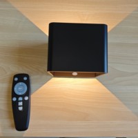 Applique murale LED rechargeable moderne, fonctionnant sur batterie, avec télécommande et commande tactile, corps en ABS, pour usage domestique et professionnel, application intérieure
