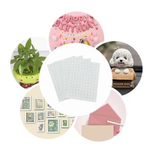 Pegatinas de montaje reutilizables redondas transparentes Pegamento de círculo pegajoso transparente Puntos extraíbles de doble cara - Product Image 5