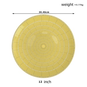 Ensemble de 4 tasses à café en porcelaine osseuse à motif géométrique tournesol jaune de style Japandi pour la maison ou les hôtels - Services de table - Product Image 3