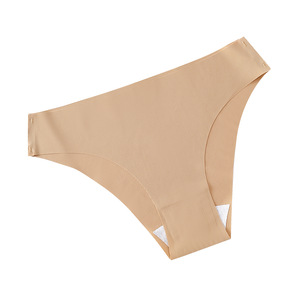 <span class=keywords><strong>Tanga</strong></span> sin Costuras de Color Sólido, Corte en <span class=keywords><strong>V</strong></span>, Ropa Interior de Moda para Mujer, Talla Grande, Suave y Cómoda, Sexy - Product Image 5
