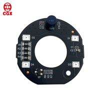 OEM ODM Shenzhen CGX Optoelectronic Technology Inc. Assemblage de carte PCBA LED IR haute puissance 2835 CGX-343304S14H01 1oz Cuivre Caméra CCTV