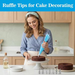 Kit de décoration de gâteaux coréens 9 pièces : douilles à pâtisserie, embouts floraux et coupleurs pour un design floral réaliste – Outils de pâtisserie - Product Image 5