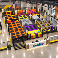 Équipement de parc de trampolines intérieur Vabibo TP167, fosse à mousse commerciale pour saut libre, mousse EPE/EVA/PU haute densité pour famille et FEC