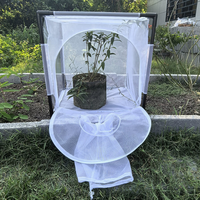 Cage de terrarium pliable pour insectes et reptiles de haute qualité 60x60x60cm, cage portable pour l'élevage d'insectes et d'oiseaux, habitat pour papillons