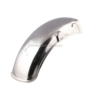 Vintage Chrome Perak Cafe RACER Sepeda Motor Fender Sepeda Motor Mudguard untuk GN125 GN250