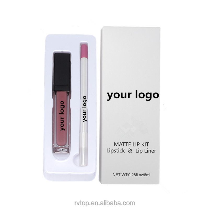Лидер продаж, Матовая жидкая помада и подводка для губ, карандаш, лайнер, блеск для губ, набор для макияжа