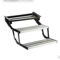 Marchepied manuel double pliable OEM pour camping-car, caravane et remorque de camping