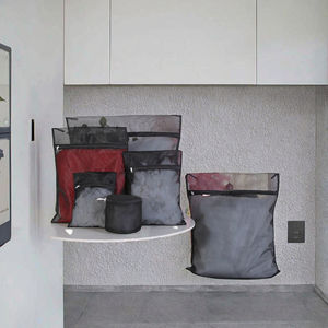 Sac de lavage pliable vintage en polyester <span class=keywords><strong>noir</strong></span> pour lingerie et <span class=keywords><strong>soutien</strong></span>-<span class=keywords><strong>gorge</strong></span>, idéal pour le rangement et les paniers – Vente en gros - Product Image 2