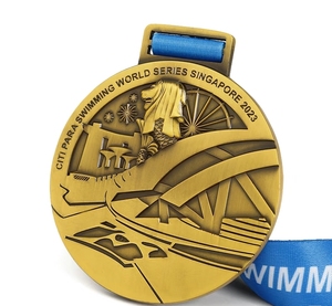 Medalla Deportiva Conmemorativa de Competición, Diseño Exclusivo en Metal 3D Chapado en Oro, Personalizable (Incluye Cinta) - Product Image 6