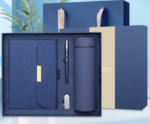 Luxury Eco-friendly Hardcover Custom Logo Printed A5 Notebook Pen Thermos Cup Cover Magnet Souvenir Corporate Business <b>Gift</b> <b>Set</b> - Product Image 6