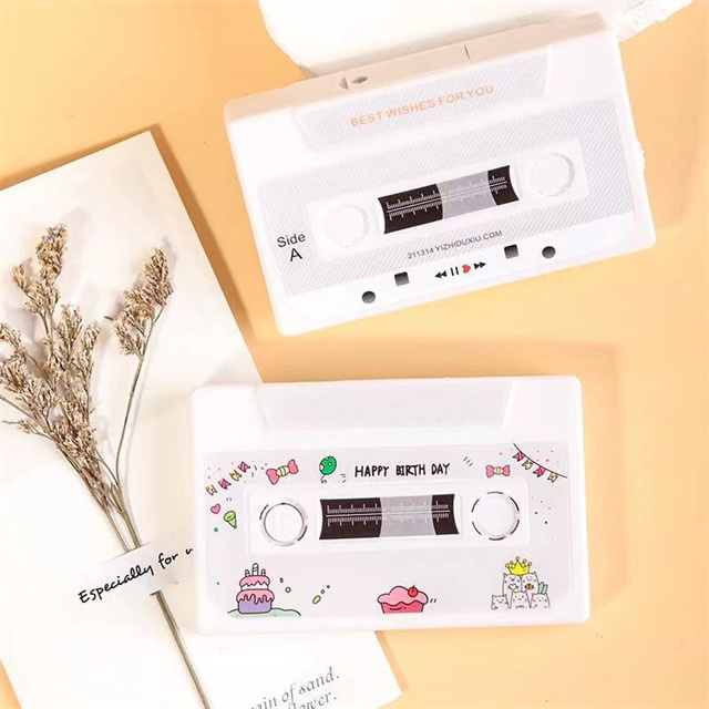 Wholesale Voice Cassettes Tape 60/300s Message Recorder Customizable Sound Greeting Card for Couple for Birthdays & Mothers Day