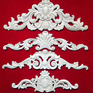 Onlay kayu dan Applique ukiran bunga cetakan Interior dekoratif untuk furnitur artikel kayu Premium trim - Product Image 1