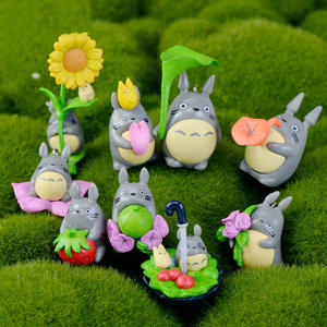 Figurine en PVC de dessin animé japonais pour bureau, jouet en plastique, Hayao <span class=keywords><strong>Miyazaki</strong></span>, Mon voisin Totoro, figurines d'action miniatures - Product Image 1